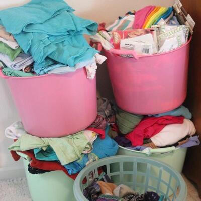 Lot 153 5 Baskets of Clothing - NWT Socks & More