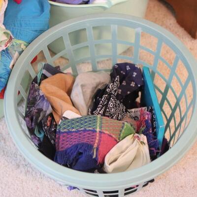 Lot 153 5 Baskets of Clothing - NWT Socks & More