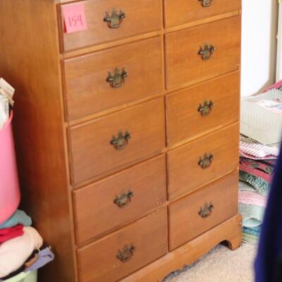 Lot 154 Vintage Imperial Quality Furniture Wood Dresser 4'x3'x19"