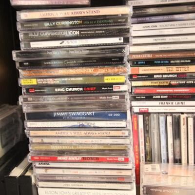 Lot 165 CDs & Tapes w/ Player
