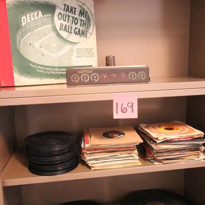 Lot 169 Collectible 45 & 33 Vinyl Records
