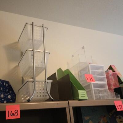 Lot 171 Plastic & Metal Organizing Units