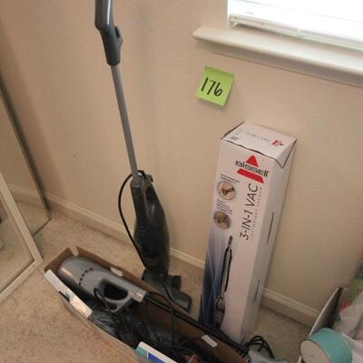 Lot 176 3 Bissell 3-in-1 Vacuums