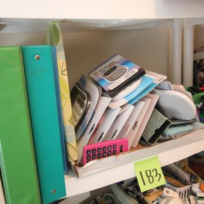 Lot 183 NWT Calculators, Glue, Binders, Key Chains & More