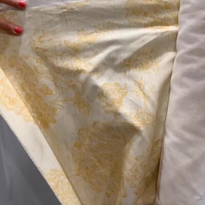360. Bolt of Toile Fabric  ( Cream/ Yellow ) 