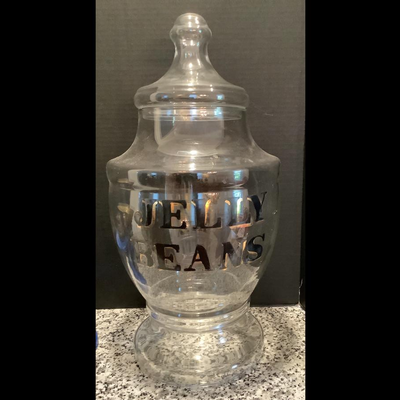 363. Very Large Jelly Bean Jar with.  Lid