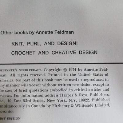 First Edition Beginner's Needlecraft Book - Annette Feldman
