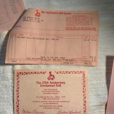 25th Anniversary Enchanted doll by Madame Alexander LE1557/5000