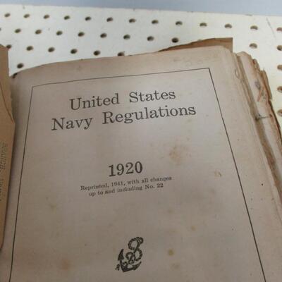 1940's Navy Regulations Book & The Story Of The Eagle Squadron by Childers