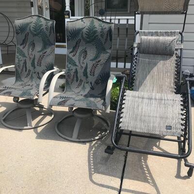 Lot 27:  Patio Chairs