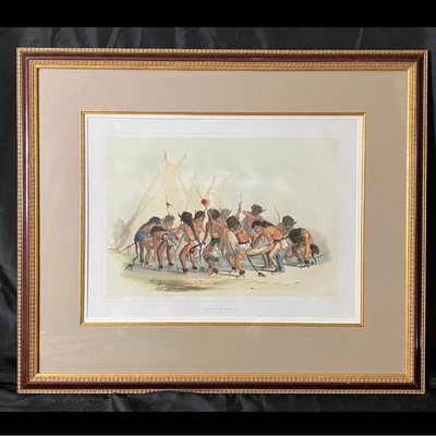 Artist: George Catlin  Title: Buffalo Dance