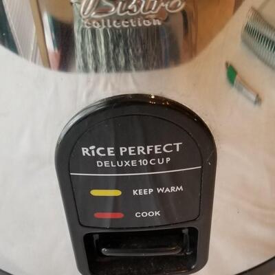 Lot #203  Wolfgang Puck Bistro Collection Rice Cooker