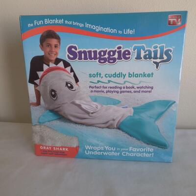 Snuggie Tails Shark Blanket New