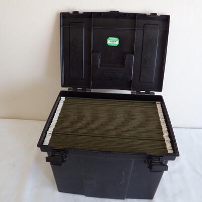 File box full of file folders