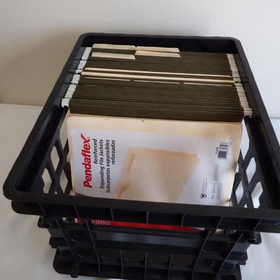 File crate full of folders