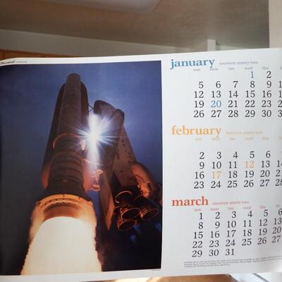 Space Poster & Space Shuttle Calendar