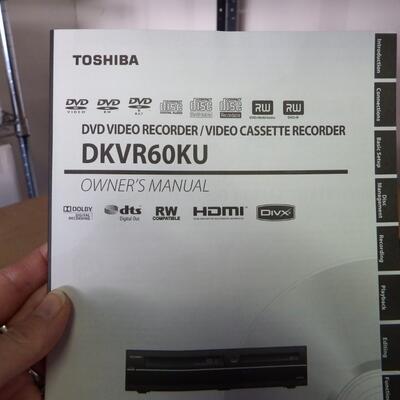 Toshiba VCR/DVD Recorder.