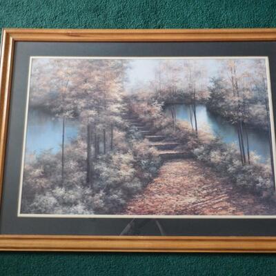 Large Walkway Framed Picture