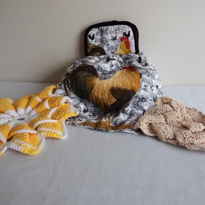 Handmade Oven Towel & Hotpads