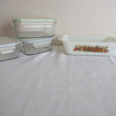 Glass Dish & Containers