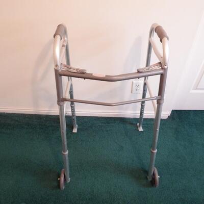 Adjustable Height Walker Includes Tray