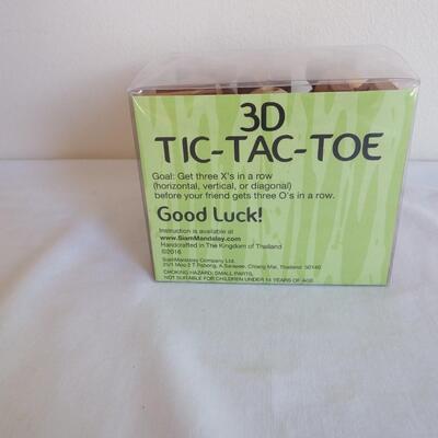 3D Wood Tic Tac Toe Game