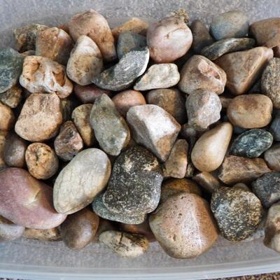 Container of Rocks to collect