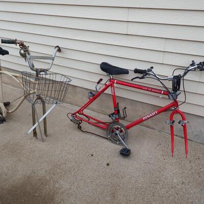 Two bike frames