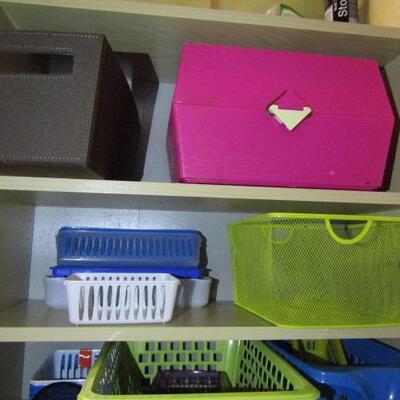 Large Collection of Baskets and Multi-Drawer Organizers 