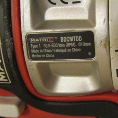 Black & Decker Matrix Lithium Drill with Battery and Charger