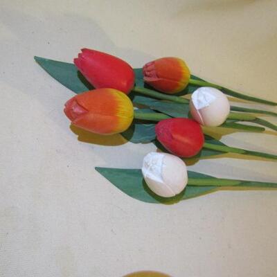 Decorative Wooden Tulips- Approx. 18