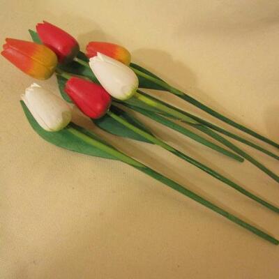Decorative Wooden Tulips- Approx. 18