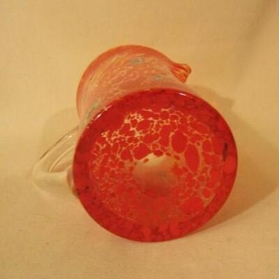 Decorative Art Glass Pitcher- 9 1/2