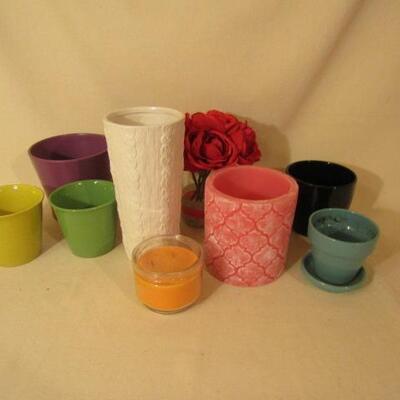 Home Decor Grouping- Candles, Vases, and Planters