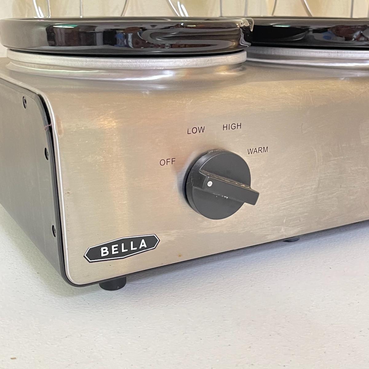 BELLA Triple Slow Cooker