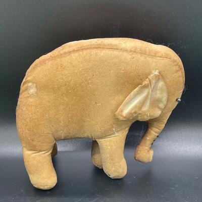 Vintage Antique Elephant Stuffed Animal Plush