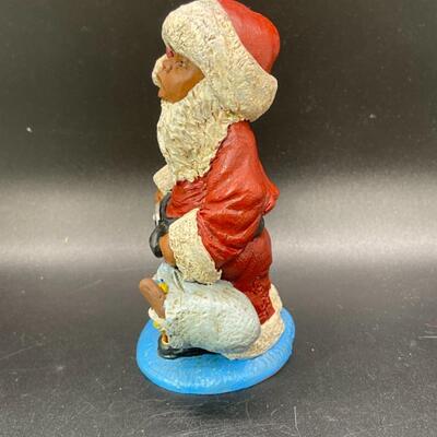 African American Santa Claus Christmas Figurine