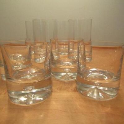 Group of Highball and Lowball Glasses- 4 of Each