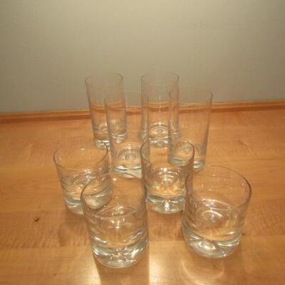 Group of Highball and Lowball Glasses- 4 of Each
