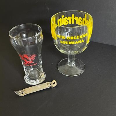 Pontchartrain Beach & Jax Brewery Glass 