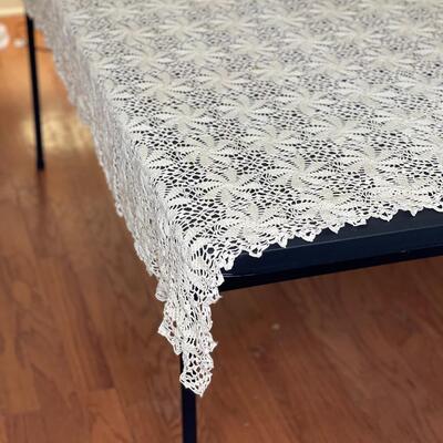 A - Crocheted Tablecloth or Throw