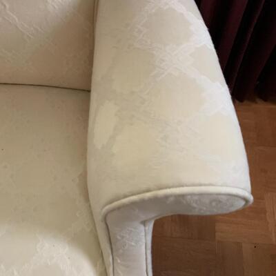 Lot 34 - Two White Upholstered Armchairs