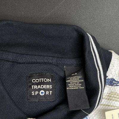 Menâ€™s Short Sleeve Collared COTTON TRADERâ€™S SPORT Shirt - XL