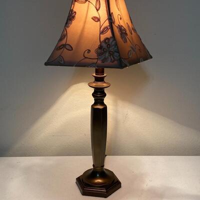 Bronze Table Lamp with Adorable Shade 