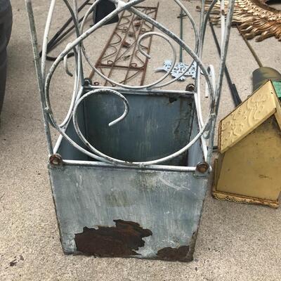 Lot 40. O:  Planters, Wind Chime and More