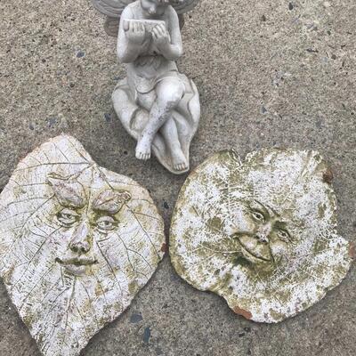 Lot 39. O: Yard Decor Cast Iron & More: Metal Dragon, Plant Tower, Fairies and More 