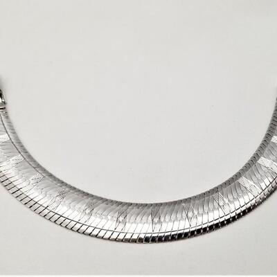 Lot #205  Sterling Silver Bright Cut Bracelet