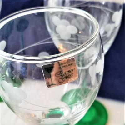 Lot #210 Lovely Gamon Glass Handcut Irish Crystal - Clover motif