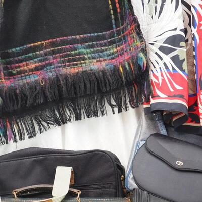 Lot 79 purses, wallets, gloves, scarves