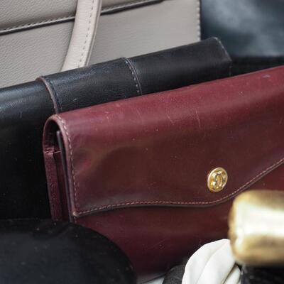 Lot 79 purses, wallets, gloves, scarves